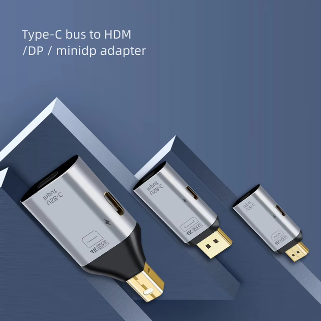 USB-C to DP HDMIAdapter 4K 60HzType-C to DisplayPort Dongle with PD 100W Charging Video Converter for Laptop Phone to Monitor TV