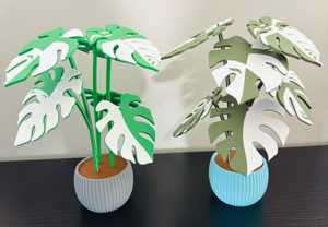 Ensemble de sous-verres modernes en forme de feuille de Monstera, 6 sous-verres personnalisables, déguisés en décoration végétale pour le bureau et la maison - Product Image 5