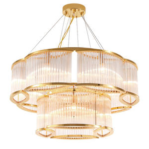 Contemporain E14 Postmoderne Anneau Gland Cristal Argent/or <span class=keywords><strong>Luminaire</strong></span> Lustre <span class=keywords><strong>Luminaire</strong></span> <span class=keywords><strong>Suspendu</strong></span> Pour Salle À Manger - Product Image 4