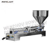 RJ-100G modèle pas cher prix 304 acier inoxydable émulsion d'huile piment pâte machine de remplissage équipement de remplissage semi-automatique