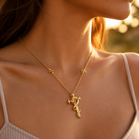 Collier pendentif croix gothique, collier ras du cou à franges multicouches pour femmes, style grunge audacieux