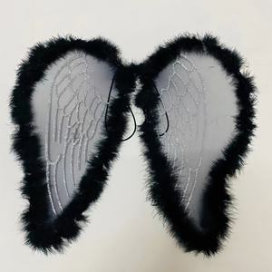 أجنحة ملاك بيضاء من الريش النايلون، إكسسوارات تنكرية للهالوين، زينة للحفلات - Product Image 2