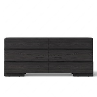 Commode moderne à 6 tiroirs en bois massif, meuble de rangement pour chambre à coucher, meubles de maison