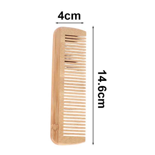 Wholesale Eco-friendly Natural Bamboo Comb Anti-static Wooden Hair Brush for Sustainable Hair Care