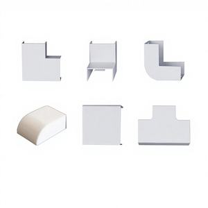 Accesorios <span class=keywords><strong>de</strong></span> Canalización <span class=keywords><strong>de</strong></span> <span class=keywords><strong>PVC</strong></span> Resistentes al Fuego y a la Combustión, Venta al por Mayor <span class=keywords><strong>de</strong></span> Fábrica, con Conector Blanco y Diseño Ranurado - Product Image 1