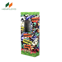 Boîtes à cartouches d'huile en carton avec tiroir coulissant, impression UV personnalisée, boîte en carton pour cartouches d'huile 1g 2g, emballage de cartouches d'huile à l'épreuve des enfants avec fenêtre