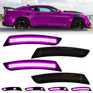 Luz LED Dinámica de Marcador Lateral para Chevrolet, para Chevy Camaro 2016 en Adelante, Luz Trasera Dinámica de Parachoques con Efecto <span class=keywords><strong>Barbie</strong></span>, Intermitente - Product Image 1