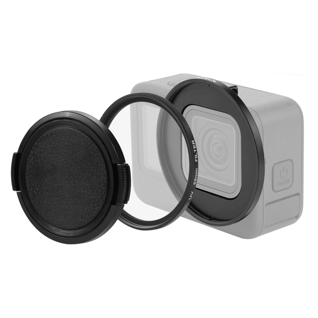 Factory Direct Sale PULUZ 52mm UV Lens Filter for GoPro HERO 12/11/11/10/9 Black Mini Action Sport Camera with Adapter Ring