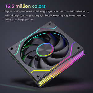 Snowman 120 mét RGB PWM người hâm mộ giá trị gói hiệu suất cao RGB LED làm mát người hâm mộ cho <span class=keywords><strong>PC</strong></span> trường hợp nâng cấp số lượng lớn thiết lập trong Hộp bao bì - Product Image 3