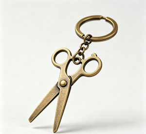 Porte-clés vintage en métal, pendentif en alliage de zinc, plaqué cuivre antique, accessoire cadeau - Product Image 1