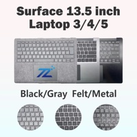 Clavier USB sans fil de haute qualité pour Surface Laptop 3/4/5 Gen 13,5 pouces, clavier de tablette argenté, rétroéclairage RVB, taille standard