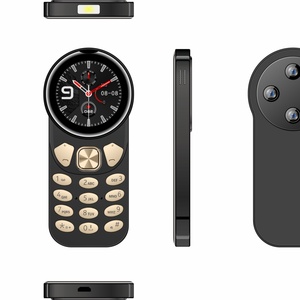 โทรศัพท์มือถือแบบปุ่มกดสีสันสดใส หน้าจอทรงกลม 1.39 นิ้ว รองรับ 2 ซิมการ์ด 2G  ขายส่งจากโรงงาน รองรับหลายภาษา - Product Image 5