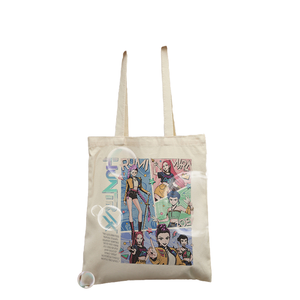 Bolso de hombro de lona con estampado de Kpop Demon Hunters para mujer, 1 unidad, reutilizable, personalizado, para compras, viajes, invierno - Product Image 4