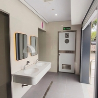 Toilettes publiques design moderne, WC portable préfabriqué, toilettes mobiles de haute qualité pour extérieur, parc, maison, pratiques