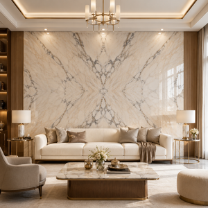 Losa de piedra sinterizada con aspecto de mármol rosa ahumado, baldosa de porcelana con aspecto de mármol pulido de 1600 x 3200 x 12 mm para pared - Product Image 3