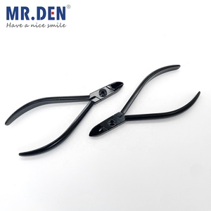คีมตัดลวดจัดฟันแบบมินิ รุ่นดีไซน์พิเศษ ยี่ห้อ <span class=keywords><strong>Mr</strong></span>.Den คุณภาพสูง พร้อมห่วงดัดและขึ้นรูป  สีดำ - Product Image 1