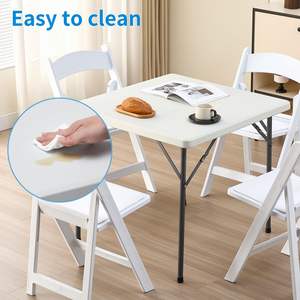 Factory Direct <strong>Sale</strong> 86cm Folding square <strong>Trestle</strong> <strong>Table</strong> Plastic Easy Carrying Stackable <strong>Table</strong> <strong>for</strong> Outdoor Uses - Product Image 3
