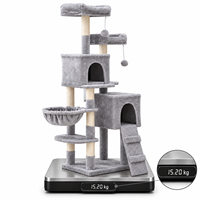 OEM Meilleures ventes Arbre à chat moderne avec double rampe à gratter pour chatons