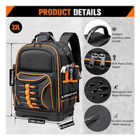 Sac à dos porte-outils multifonctionnel Yongtong en tissu, 73 poches, avec base en caoutchouc épais et résistant à l'usure, pour kit d'outils CVC - Vente en gros usine, Nouveauté