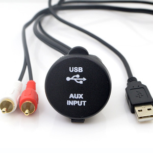 Usb Audio <b>Cable</b> For Mp3 Player With Pvc Jacket And Pa66 Material - Product Image 4