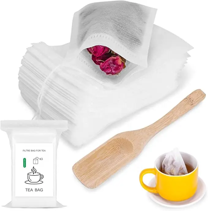 Чайный фильтр-мешок, одноразовый Пустой чайный пакет для рассыпного чая, кофе, специй, 2,75x3,54 дюйма