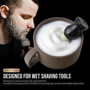 <span class=keywords><strong>Nouvelle</strong></span> conception Bol à mousse à raser imprimé en 3D Vente en gros Utilisation domestique Mugs à savon à raser en plastique pour barbier Tasse à soupe <span class=keywords><strong>de</strong></span> nettoyage avec poignée - Product Image 4