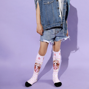 Vớ In Hình 360 Màu Hồng Dễ Thương Mẫu Búp Bê Tuổi Teen Dream Girl Tube Vớ - Product Image 5