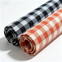 Nouveau design 2026 – Tissu chenille polyester/coton tissé teint en fil à pois métalliques pour chemises, uniformes, robes, femmes et garçons