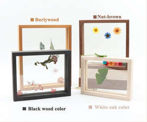 Vente en gros cadre <span class=keywords><strong>photo</strong></span> en <span class=keywords><strong>verre</strong></span> double face créatif cadre <span class=keywords><strong>de</strong></span> spécimen <span class=keywords><strong>de</strong></span> feuille d'affichage carré A4 design flottant en papier découpé pour usage domestique - Product Image 5