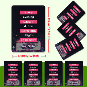 46 Tarjetas Rasca y Gana Personalizadas para Parejas, Ecológicas y Portátiles, con Ideas y Juegos para <span class=keywords><strong>Citas</strong></span> Temáticas - Product Image 4