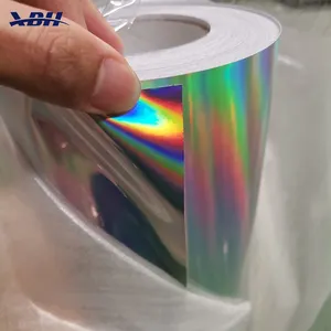 Colorful Printable Holographic Vinyl Waterproof Solvent Inkjet Chrome Laser Film Self Adhesive Sticker Advertising PVC