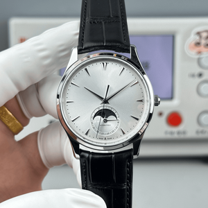 Mens Automatic Mechanical Watch Moon Phase Function Leather Strap Stainless Steel Case for Formal and Daily Wear - Product Image 2