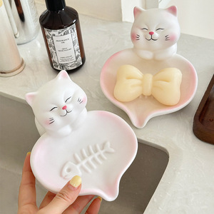 Portasapone da Bagno, Portaoggetti Decorativo per Lavabo, Arredo Casa - Product Image 1
