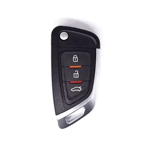 Xhorse — clé de voiture vierge contrôlée avec 3 boutons, xkf02en VVDI/Xhorse, véritable, outil pour clé VVDI