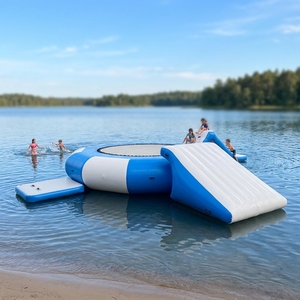 Parco acquatico commerciale PVC Sport acquatici all'aperto Trampolino gonfiabile galleggiante da 5M <span class=keywords><strong>per</strong></span> bambini - Product Image 1