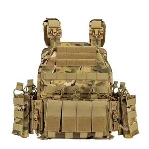 Detachable Suspender Straps Belt Tactical Gear with Magazine Pouch Hunting Explorer Combat Vest Army-Green Chest Rig Bags