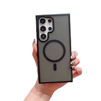Coque de téléphone magnétique givrée antichoc avec protection d'objectif arrière pour S26 Ultra S25 S24 S23 – En stock – Offre Spéciale