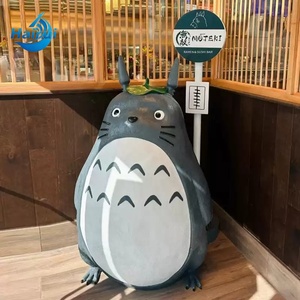 Scultura Grande in Fibra di Vetro di Totoro per Esterni Miguo, Statua in <span class=keywords><strong>Resina</strong></span> per Decorazione Casa, Cinema e <span class=keywords><strong>Giardino</strong></span> - Product Image 4