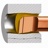 Fraise à rainurer en T à coins arrondis en carbure monobloc 4 dents pour usinage CNC de métaux