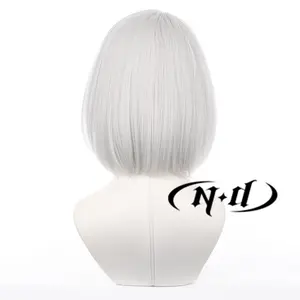 Perruque de cosplay synthétique marron clair résistante à la chaleur ND <span class=keywords><strong>Soldier</strong></span> 0 Anby ZZZ Zenless Zone Zero, densité 130 % - Product Image 5