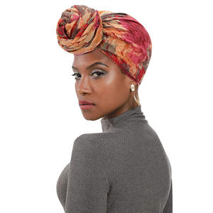 ผ้าพันคอฮิญาบผ้าไหมน้ำหนักเบาระบายอากาศได้ดีสำหรับผู้หญิงแอฟริกันผ้าโพกศีรษะ - Product Image 3