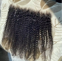 Kinky Curly 13x6 Invisible HD Lace Frontal Melt Skins HD Lace Closure 13x4 Full Frontal Only Cheveux Bouclés Cheveux Vierges pour Femmes