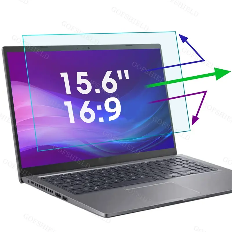 15.6 인치 노트북 사용 UV 보호 화면 보호기 HD 투명 노트북 및 컴퓨터 화면 필름 블루 라이트 컷 필터
