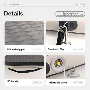 Siège de kayak gonflable Xinfeng épaissi 1,8 kg, confortable, détachable, dossier imperméable en mousse <span class=keywords><strong>EVA</strong></span> et fibre de polyester pour canoë - Product Image 3