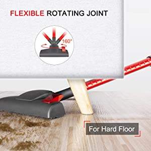 MOOSOO D600 Aspirapolvere Portatile con Filo 500W 17Kpa per Pulizia Pavimenti Domestici - Product Image 3