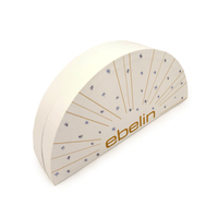 Boîte cadeau circulaire pliée en papier recyclé personnalisée et amusante pour le rangement séparé du parfum, du chocolat et des collations