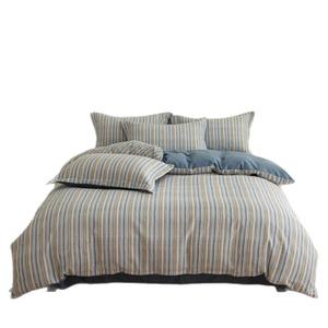 批发简约INS风格柔软透气棉床上用品套装100% 纯棉四季宿舍使用 - Product Image 5