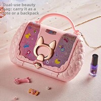 Ensemble de maquillage pour enfants, pour filles, jeu de déguisement, vernis à ongles, étui portable, jouet cosmétique, fabriqué en Chine, boîte colorée