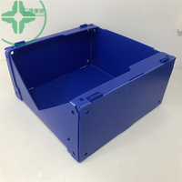 Usine personnalisée pp plastique empilable entrepôt vêtements Corflute pliable boîte de rangement en plastique ondulé correx bacs de cueillette