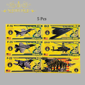Set de 5 Tarjetas Coleccionables de la Serie de Combate Estadounidense con Lámina Dorada PET - Product Image 5